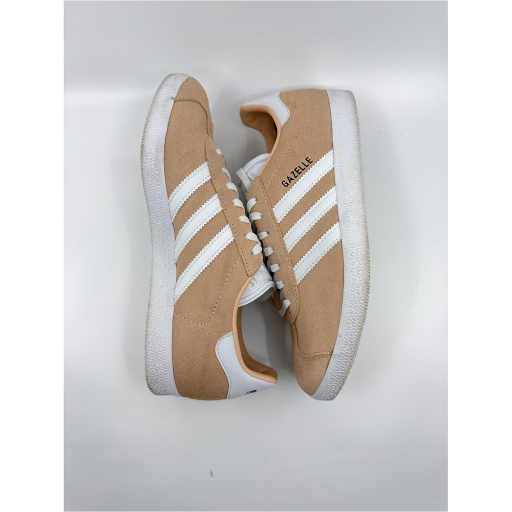 Adidas Gazelle Sneakers Womens 7.5 Tan  Suede Low Top Lace Up - Picture 7 of 11